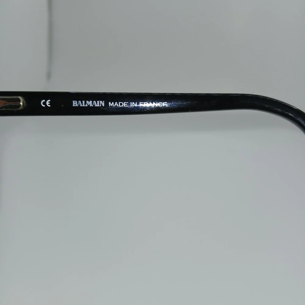 Balmain BL1080 C01 Unisex Eyeglasses Frame Black Cat Eye Full Rim 53-18-140 mm